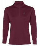 Asics Silver Long Sleeve 1/2 Zip Winter Top Performance Black